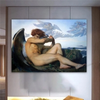 Alexandre Cabanel Düşmüş Melek Kanvas Tablo