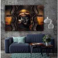 GÖZÜNDE KELEBEK MANZARALI KANVAS TABLO